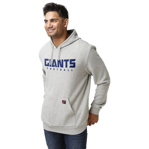New York Giants NFL Mens Gray Woven Hoodie