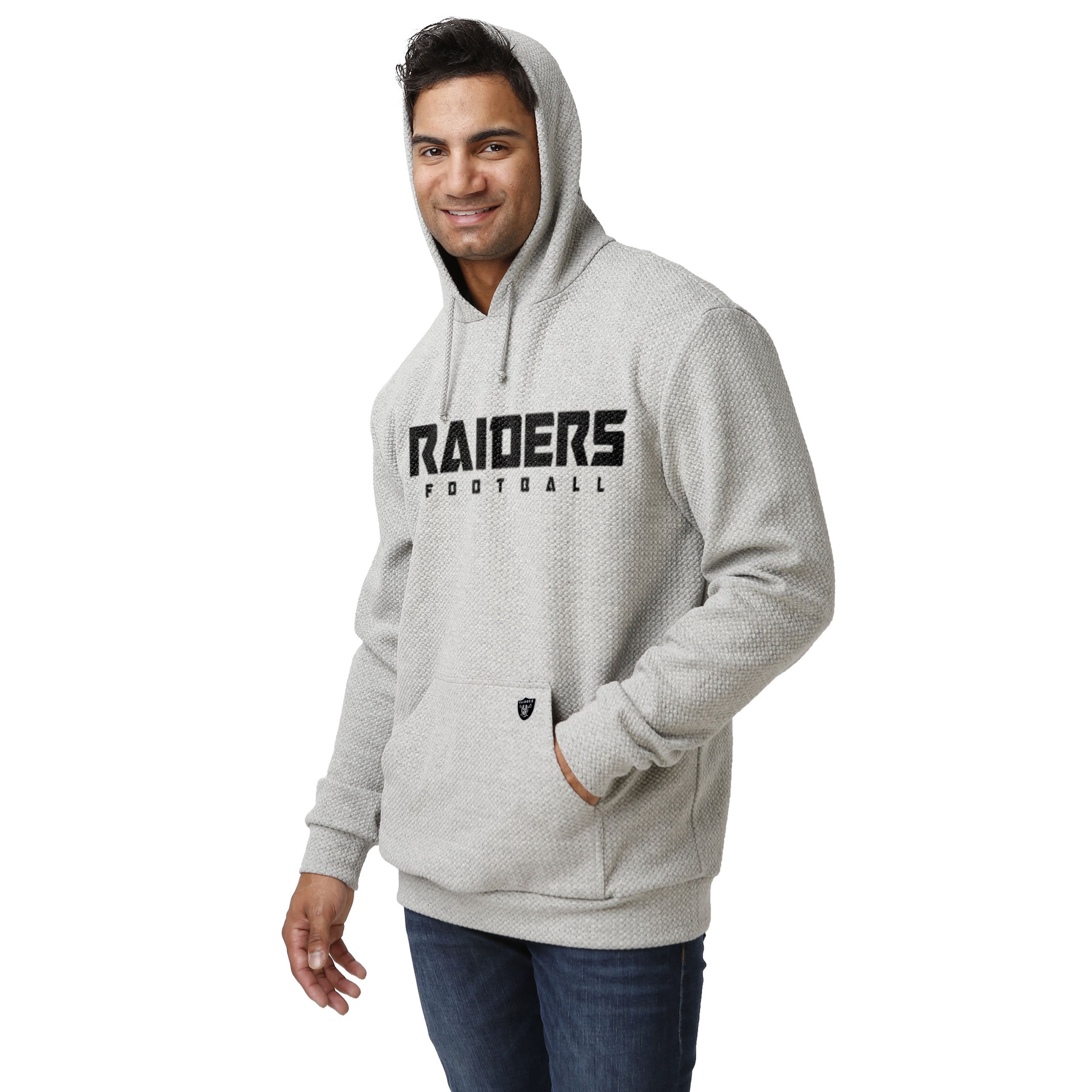 Oakland Raiders NFL Grey Unisex 3D Hoodie Zip Hoodie For Men And