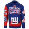 New York Giants Super Bowl Commemorative Acrylic Hoody