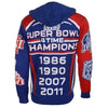 New York Giants Super Bowl Commemorative Acrylic Hoody