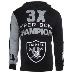 Oakland Raiders Super Bowl Commemorative Acrylic Hoody