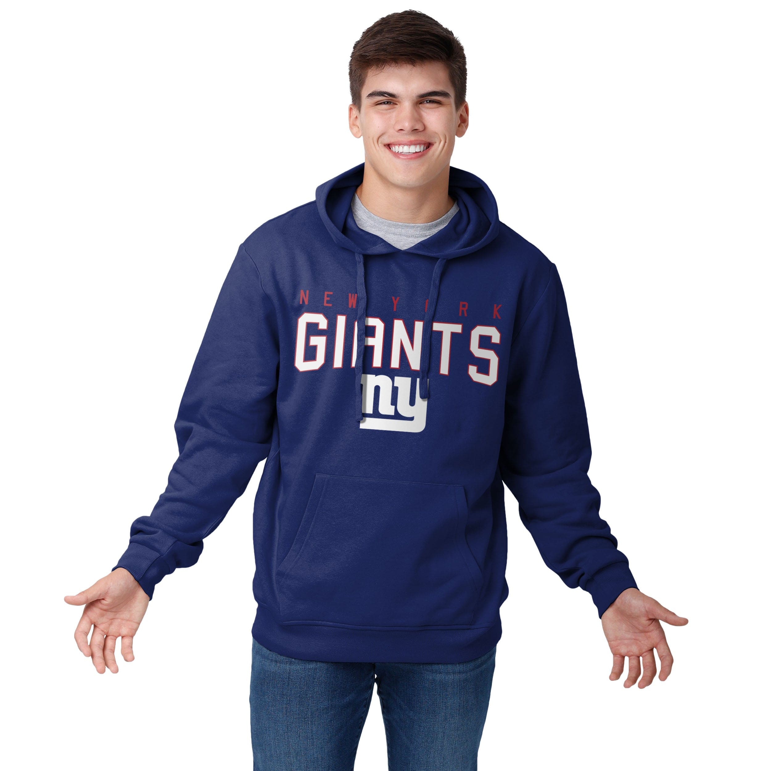 NFL New York Giants Blue Unisex Hoodie, Zip Hoodie 3D All Over