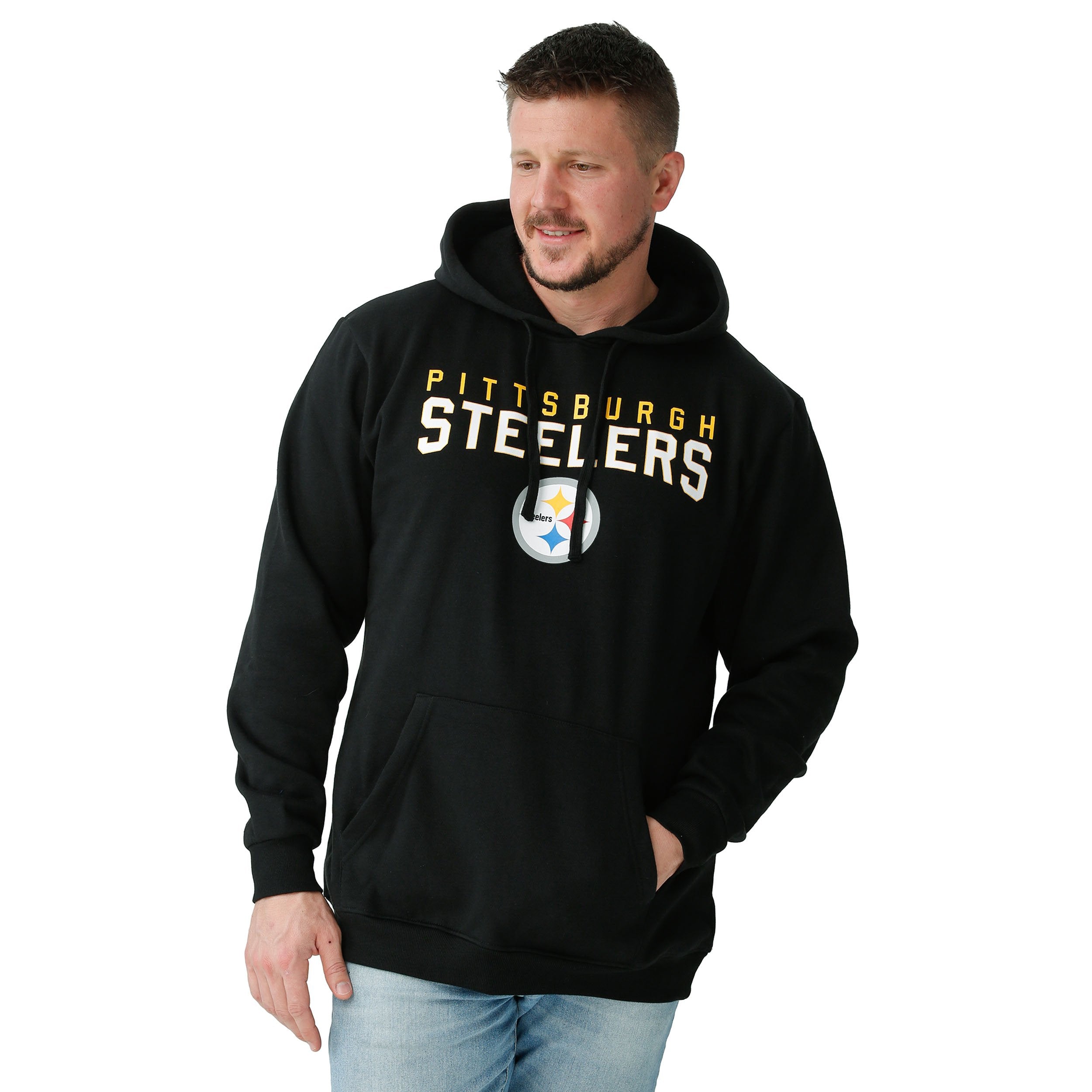 Nike Athletic (nfl Pittsburgh Steelers) Sleeveless Pullover Hoodie