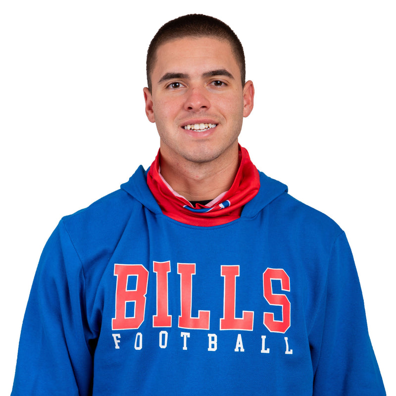 Buffalo Bills NFL Mens Solid Gaiter Hoodie