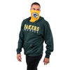 Green Bay Packers NFL Mens Solid Gaiter Hoodie