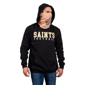 New Orleans Saints NFL Mens Solid Gaiter Hoodie