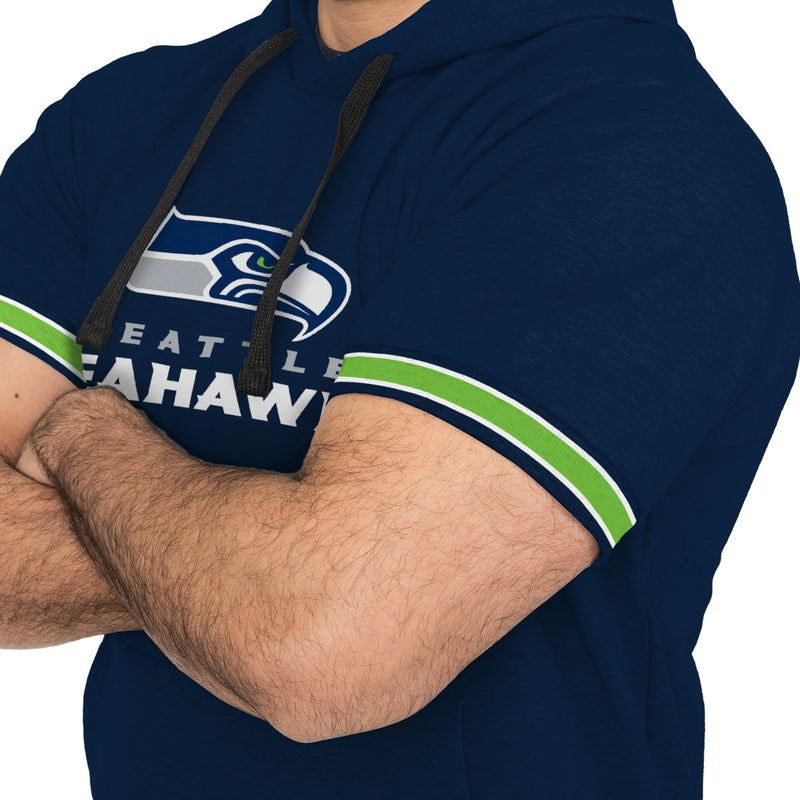 Seahawks short best sale sleeve hoodie