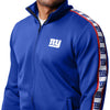 New York Giants NFL Mens Stripe Logo Track Jacket