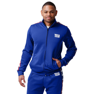 New York Giants NFL Mens Stripe Logo Track Jacket
