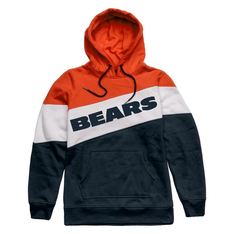 NFL Mens Wordmark Colorblock Hoodie Pick Your Team