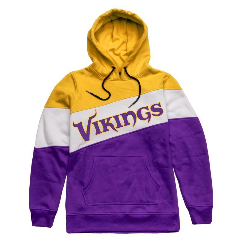 NFL Mens Wordmark Colorblock Hoodie Pick Your Team