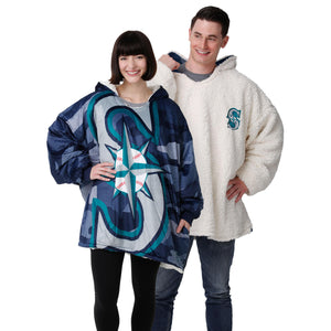 Seattle Mariners MLB Reversible Team Color Camo Hoodeez
