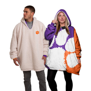 Clemson Tigers NCAA Reversible Colorblock Hoodeez