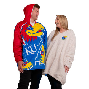 Kansas Jayhawks NCAA Reversible Colorblock Hoodeez