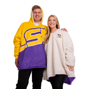 LSU Tigers NCAA Reversible Colorblock Hoodeez