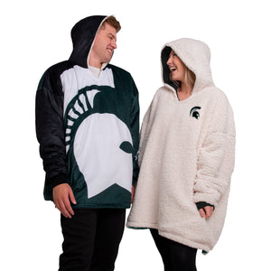 Michigan State Spartans NCAA Reversible Colorblock Hoodeez