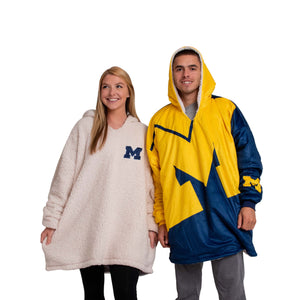 Michigan Wolverines NCAA Reversible Colorblock Hoodeez