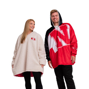 Nebraska Cornhuskers NCAA Reversible Colorblock Hoodeez
