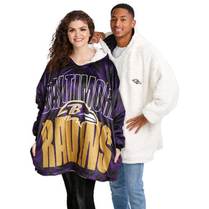 Baltimore Ravens NFL Bold Logo Camo Hoodeez