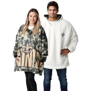 New Orleans Saints NFL Bold Logo Camo Hoodeez