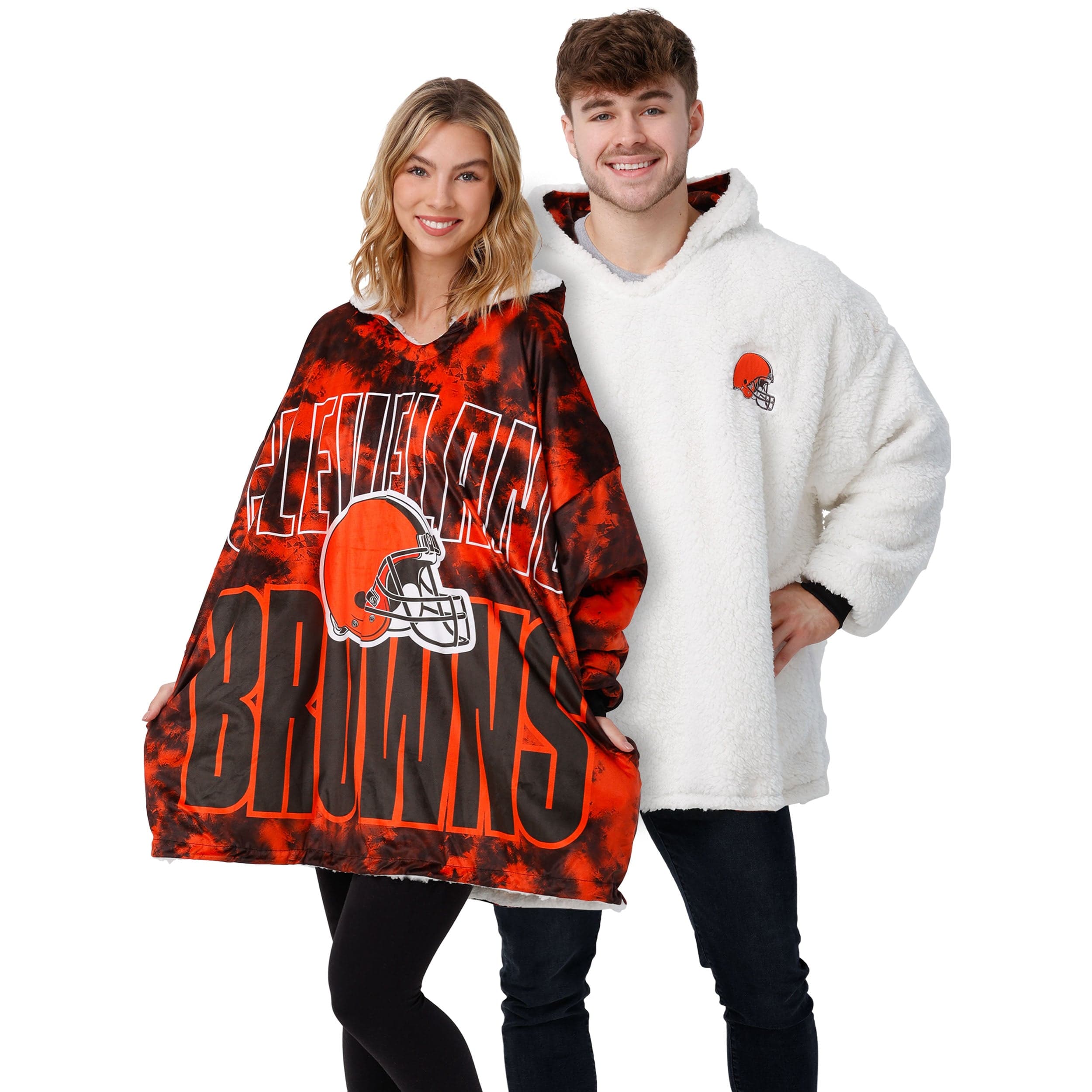 Cleveland Browns NFL Bold Logo Camo Hoodeez