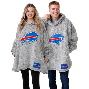 Buffalo Bills NFL Grey Big Logo Hoodeez