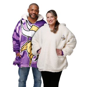Minnesota Vikings NFL Reversible Team Color Camo Hoodeez
