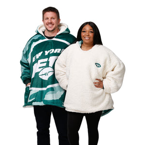 New York Jets NFL Reversible Team Color Camo Hoodeez