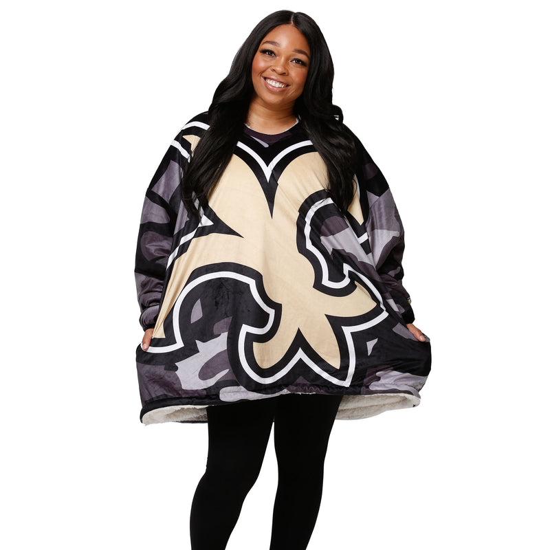 NFL New Orleans Saints 3D Camo Hoodie