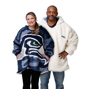 Seattle Seahawks NFL Reversible Team Color Camo Hoodeez
