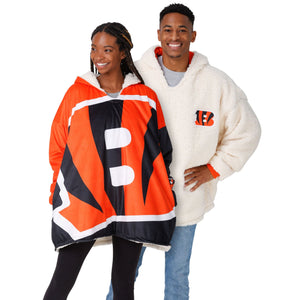 Cincinnati Bengals NFL Reversible Colorblock Hoodeez