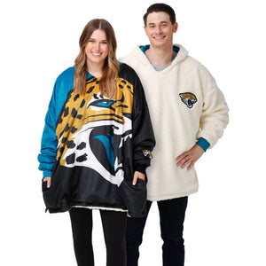 Jacksonville Jaguars NFL Reversible Colorblock Hoodeez