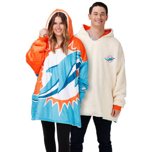 Miami Dolphins NFL Reversible Colorblock Hoodeez