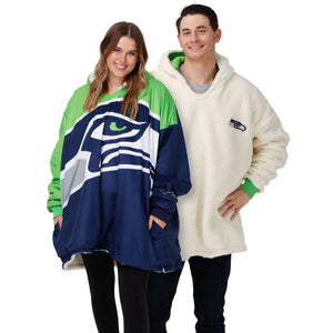 Seattle Seahawks NFL Reversible Colorblock Hoodeez