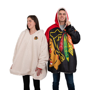 Chicago Blackhawks NHL Reversible Colorblock Hoodeez