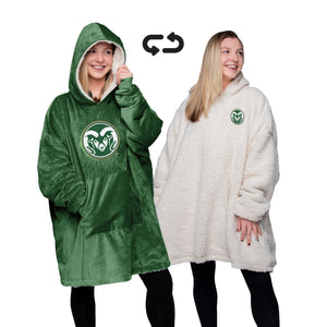 Colorado State Rams NCAA Reversible Big Logo Hoodeez