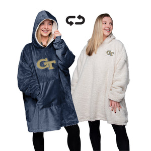Georgia Tech Yellow Jackets NCAA Reversible Big Logo Hoodeez