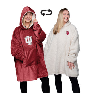 Indiana Hoosiers NCAA Reversible Big Logo Hoodeez