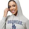 Los Angeles Dodgers MLB Womens Gray Woven Hoodie