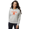 Clemson Tigers NCAA Womens Gray Woven Hoodie