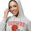 Cleveland Browns NFL Original Womens Gray Woven Hoodie