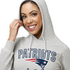 New England Patriots NFL Womens Gray Woven Hoodie