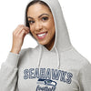 Seattle Seahawks NFL Womens Gray Woven Hoodie