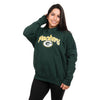 Green Bay Packers NFL Womens Solid Oversized Hoodie