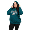 Philadelphia Eagles NFL Womens Solid Oversized Hoodie