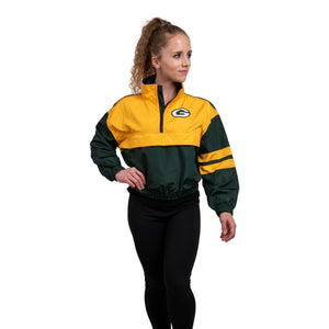 Green Bay Packers NFL Womens Winning Play Windbreaker