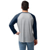 Seattle Seahawks NFL Mens Team Logo Gray Long Sleeve Henley