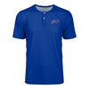 Buffalo Bills NFL Mens Solid Team Logo Short Sleeve Henley