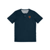 Chicago Bears NFL Mens Solid Team Logo Short Sleeve Henley