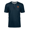 Chicago Bears NFL Mens Solid Team Logo Short Sleeve Henley